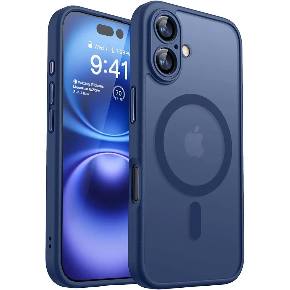 Magnetic Matte Translucent Armor MagSafe Case for iPhone 11–17 Pro Max — view 12 of phone cases