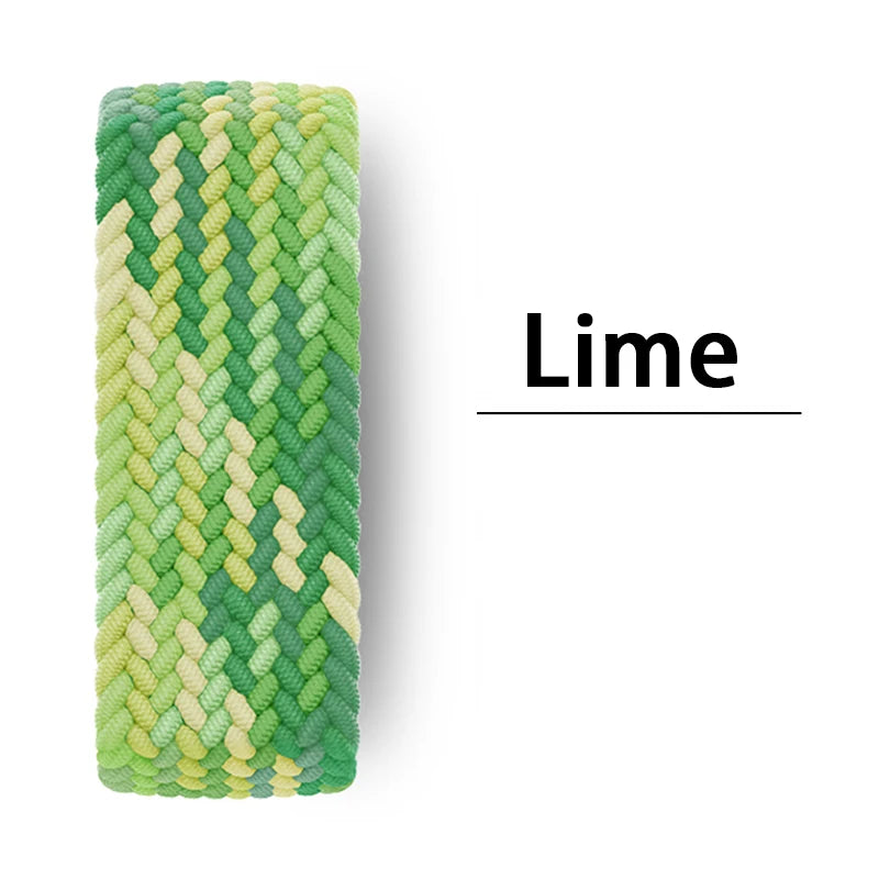 Braided Solo Loop Band for Apple Watch — Stretch Nylon Strap 38/40/41/42/44/45/46/49mm — view 19 of watch straps