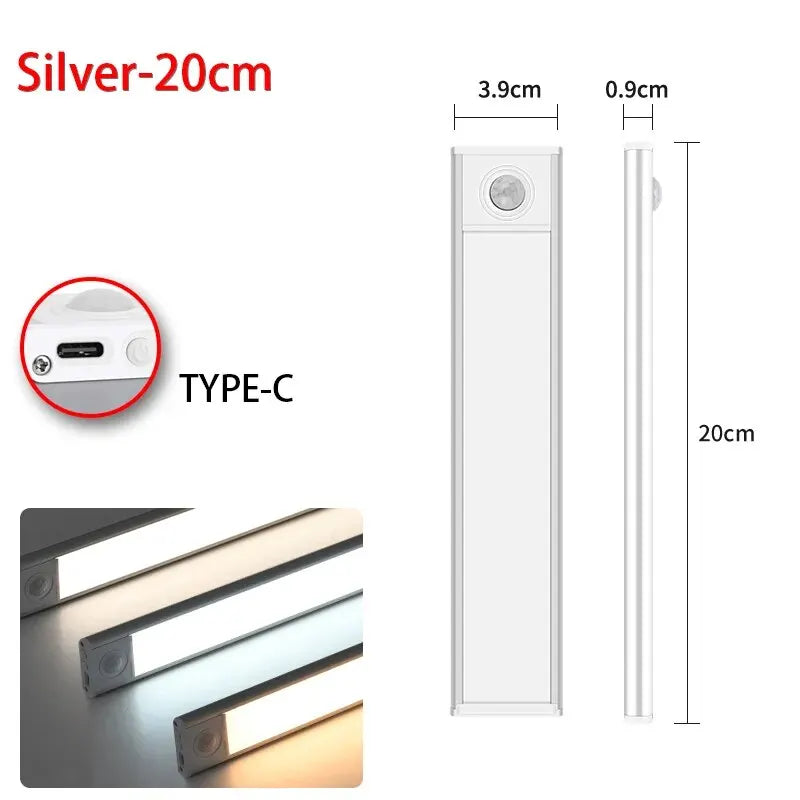 LED Motion Sensor Night Light &mdash; Wireless USB Under-Cabinet Light for Kitchen, Bedroom &amp; Wardrobe — view 7 of led &amp; smart lighting
