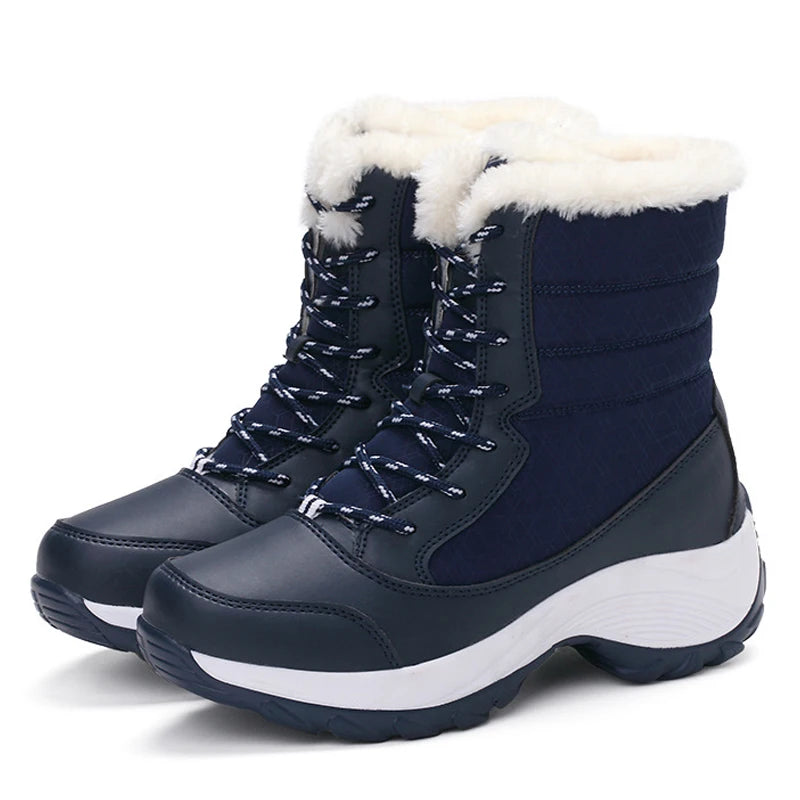 Top-Rated Women's Snow Boots — Non-Slip Fur Platform Ankle Boots (4.9) — view 9 of boots