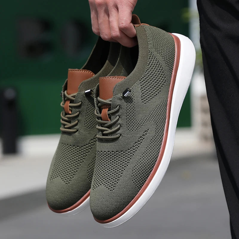 All-Season Men's Slip-On Mesh Sport Loafers — Anti-Slip Low-Cut Casual Sneakers — view 5 of flats & loafers
