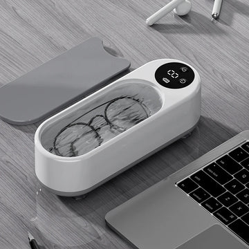 Portable ultrasonic jewelry and glasses cleaner for home use