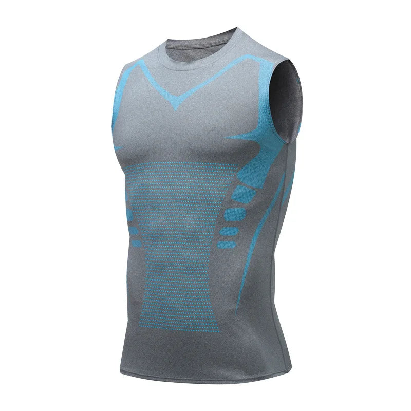 Men’s Compression Tank Top — Quick-Dry Sleeveless Bodybuilding Muscle Shirt — view 12 of sports & fitness