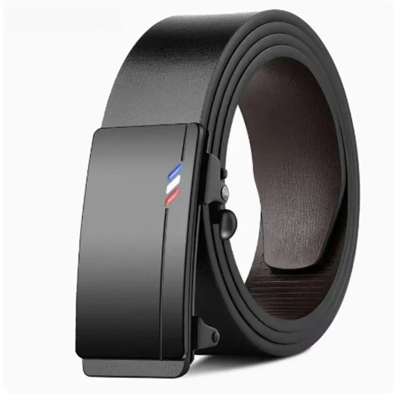 Belts Luxury-inspired Men's Genuine Leather Belt — Automatic Buckle Luxury — view 7 of belts