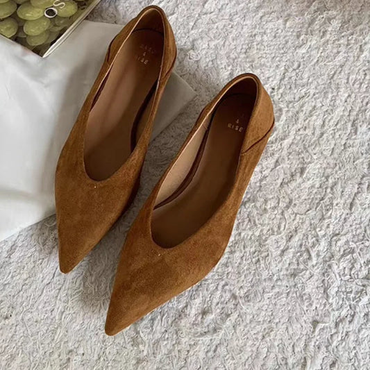 Flats & Ballet — Pointed-Toe Casual Walking Flats, Shallow Slip-On Comfort Sports Shoes — view 1 of flats & ballet