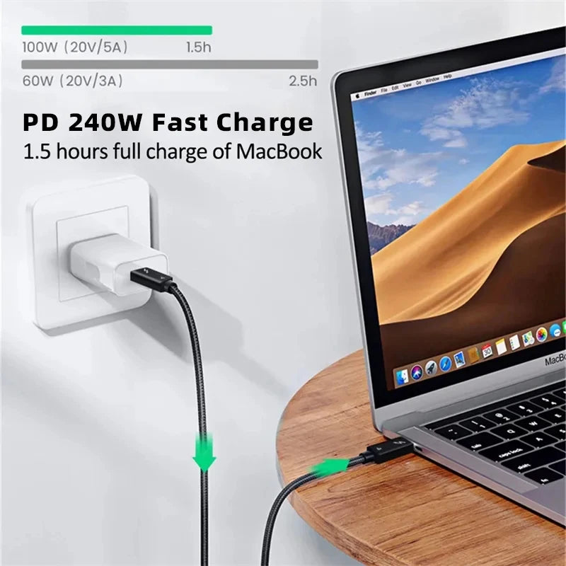 Thunderbolt 4 USB-C Cable — 40Gbps PD 240W Fast Charging USB4 Pro — view 2 of chargers & cables