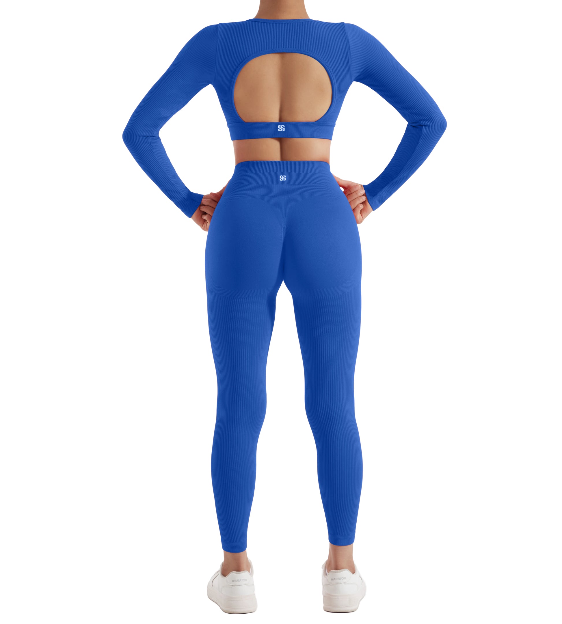 Women's Activewear Long-Sleeve Tracksuit Set — Quick-Dry Yoga Gym 2-Piece — view 7 of women's activewear