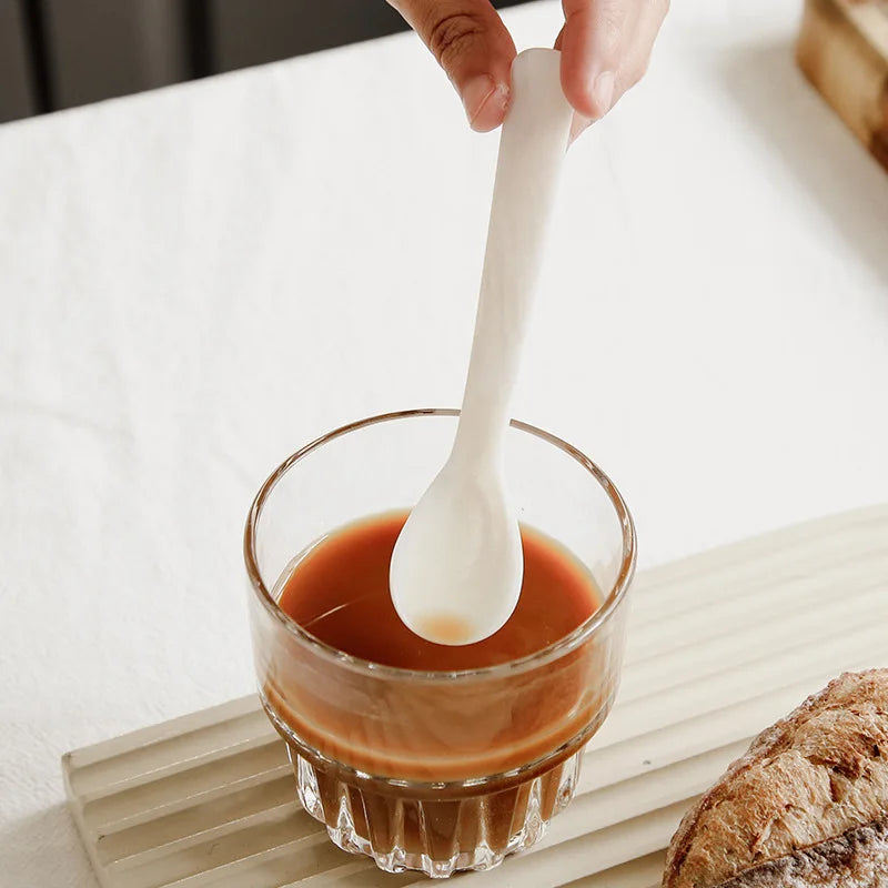 Natural Mother-of-Pearl Shell Spoons &mdash; 9-13cm Caviar, Coffee &amp; Dessert Seashell Teaspoons — view 4 of dining & tableware