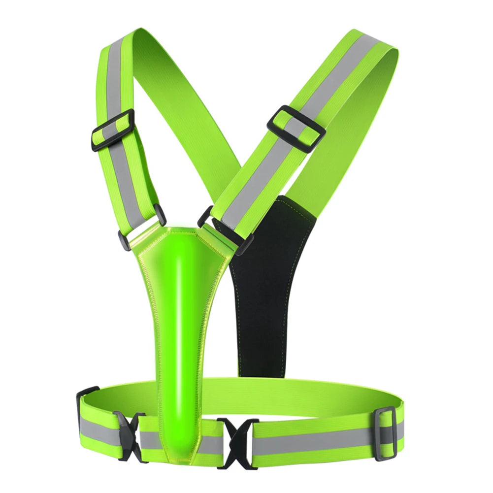LED Running Safety Vest — USB-Rechargeable Reflective Night Visibility Vest — view 10 of sports & fitness
