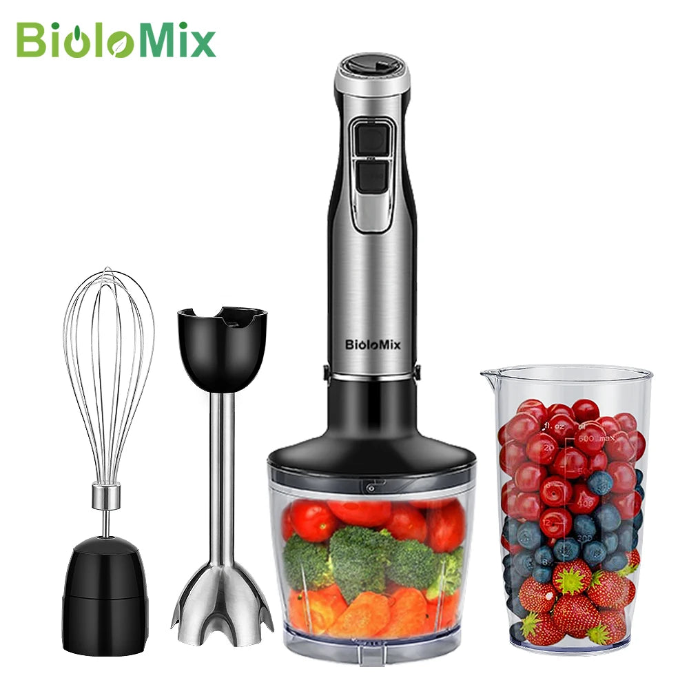 BioloMix 4-in-1 1200W Immersion Blender – Stick Hand Mixer with Chopper — view 1 of home & kitchen