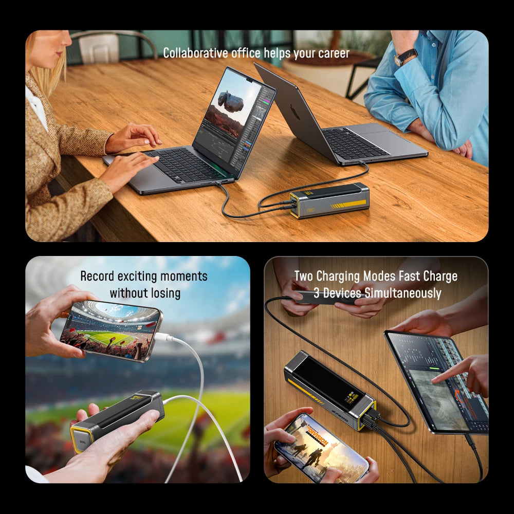 AOHI The Future Starship 240W 27,600mAh Power Bank — LED Display GaN Charger — view 5 of power banks