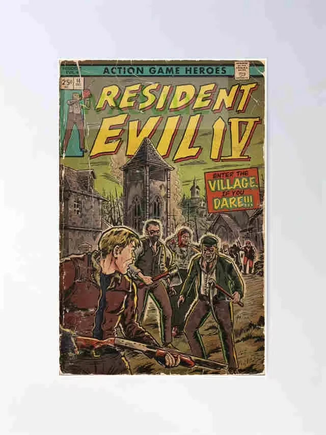 Home Decor Scandinavian Game Heroes Comic Poster — Vintage Pop Art Canvas Wall Painting