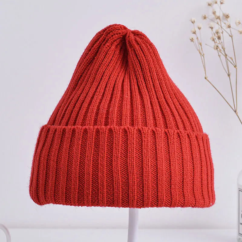 Baby Kids Ribbed Knitted Beanie - Windproof Soft Toddler Cap for 6M-4Y — view 6 of baby hats