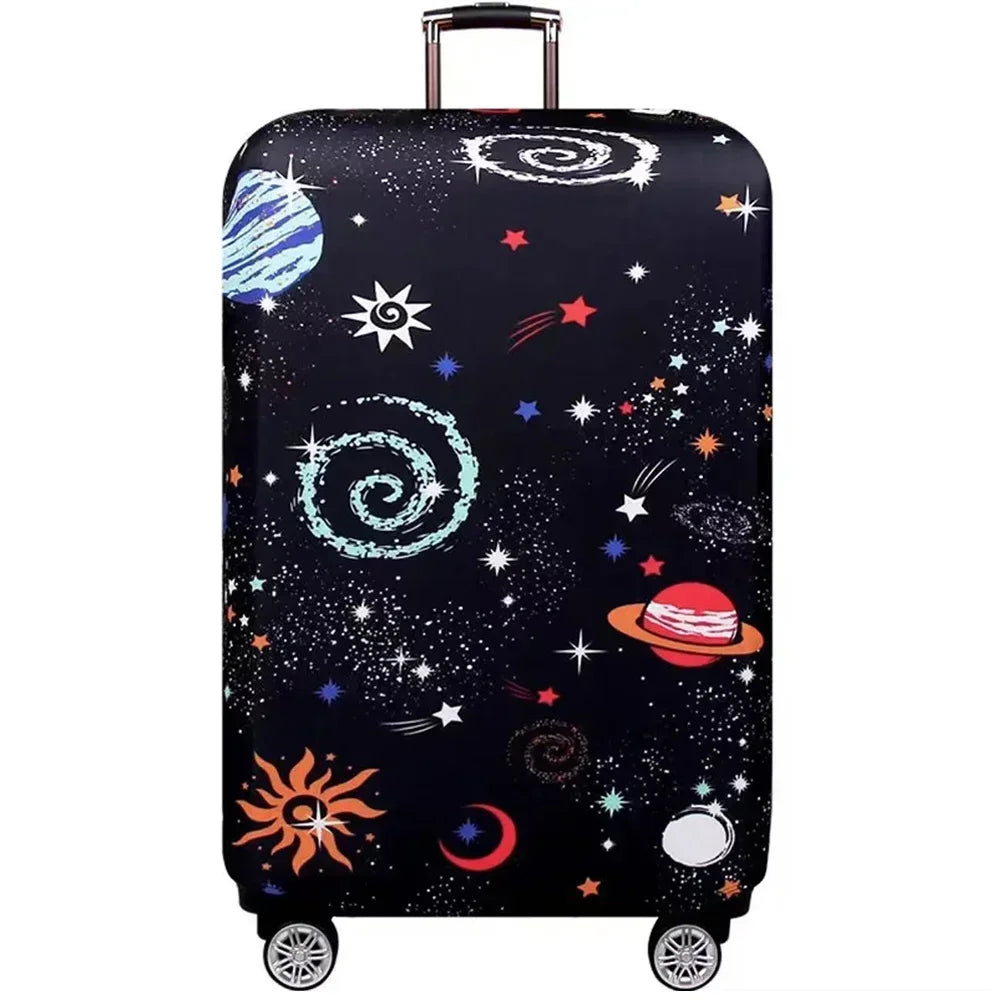 Luggage Cover Stretch Fabric Suitcase Protector Baggage Dust Case Cover Suitable for18-32 Inch Suitcase Case Travel \[p';[[l — view 14 of product