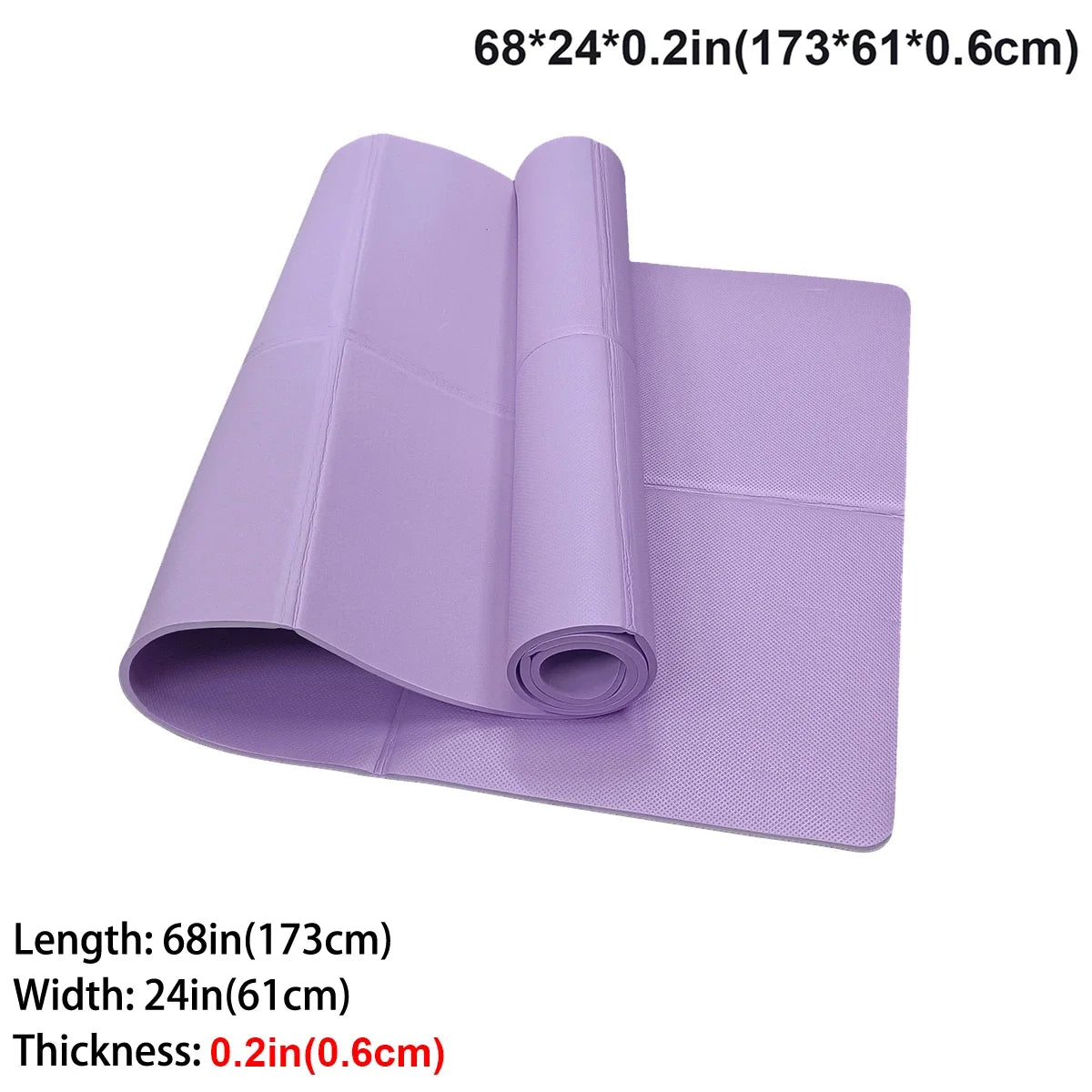 Foldable Yoga Mat Eco Friendly EVA Folding Travel Fitness Exercise Mat 3mm/4mm/6mm Thicknesses for Yoga Pilates & Floor Workouts — view 14 of product
