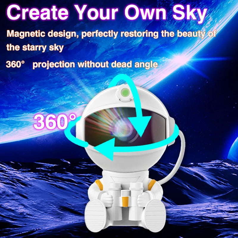 Astronaut Galaxy Projector — Starry Sky LED Nebula Night Lamp for Bedroom & Kids — view 3 of led &amp; smart lighting