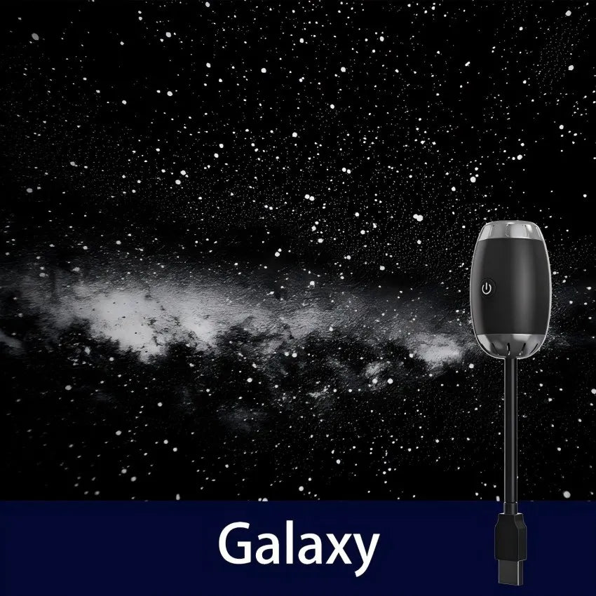 USB Ceiling Galaxy Projector &mdash; Mini Starry Sky Atmosphere Light for Car, Home &amp; Bedroom — view 1 of led &amp; smart lighting