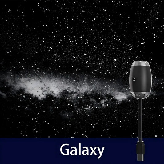 USB Ceiling Galaxy Projector &mdash; Mini Starry Sky Atmosphere Light for Car, Home &amp; Bedroom — view 1 of led &amp; smart lighting