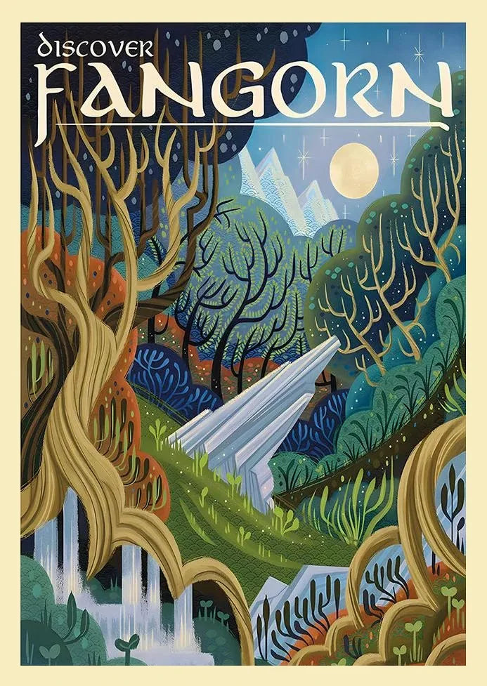 Middle-Earth Travel Canvas Poster &mdash; Vintage Lord of The Rings Fantasy Movie Wall Art