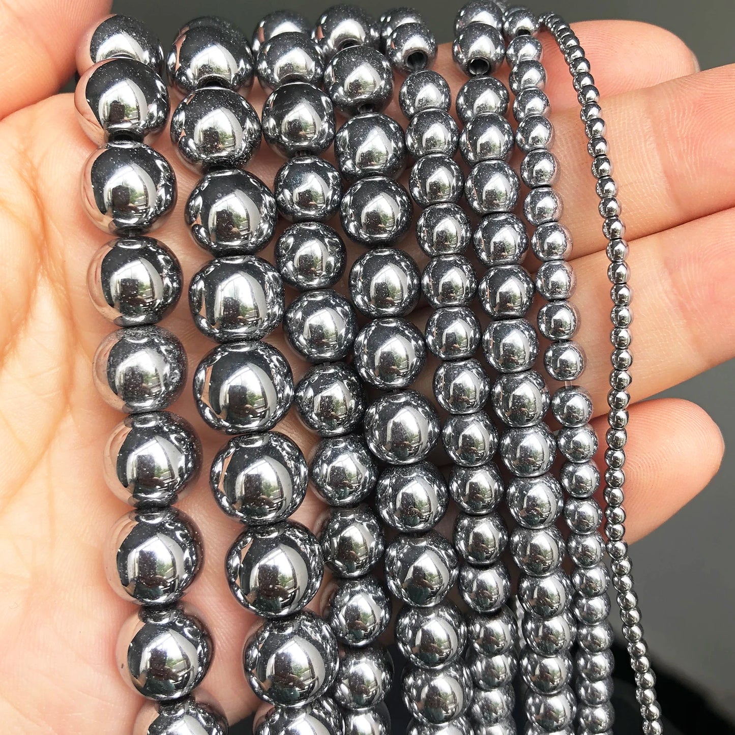 Pearl & Yooperlite Fire Sodalite Beads 15" — 8mm Glow Stone Strand for DIY Jewelry