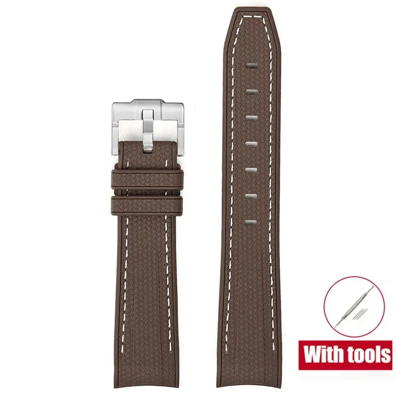 MoonSwatch Diving Strap — 20mm Curved-End Rubber Watch Band for Omega x Swatch — view 12 of watch straps