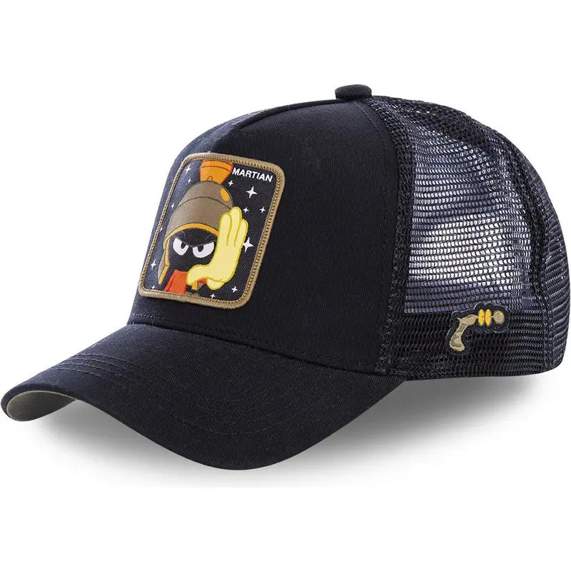 Anime Cartoon Baseball Cap — High-Quality Patch Trucker Hat Men Women Fandom Collectible
