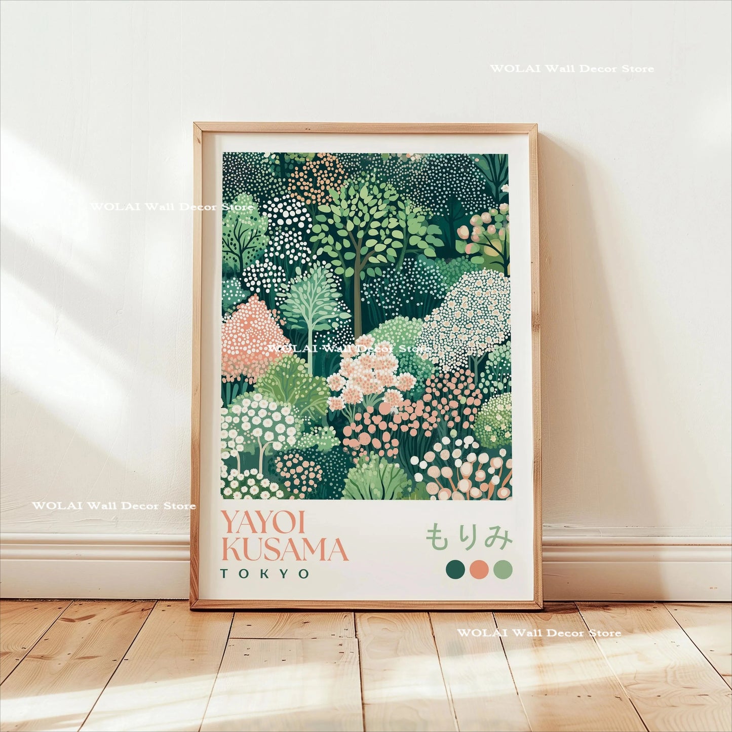 Yayoi Kusama Koi &amp; Jellyfish Canvas Poster &mdash; Japanese Hokusai Giant Wave Wall Art — view 14 of wall art & prints