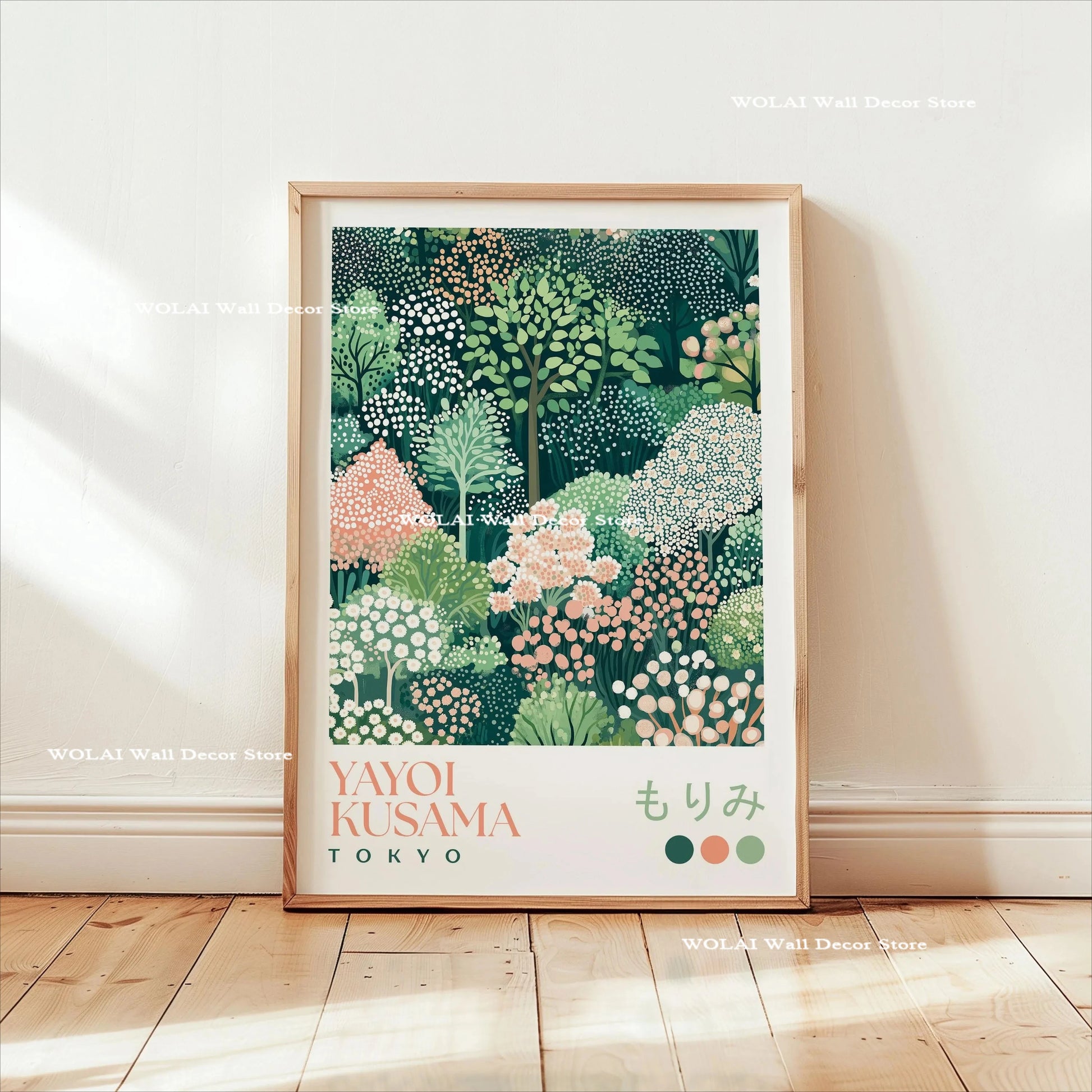 Yayoi Kusama Koi &amp; Jellyfish Canvas Poster &mdash; Japanese Hokusai Giant Wave Wall Art — view 14 of wall art & prints