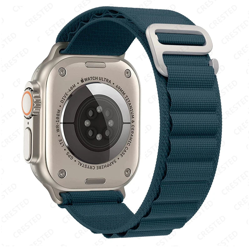 Alpine Loop Strap for Apple Watch Ultra — Nylon Hook Band 42/45/46/49mm