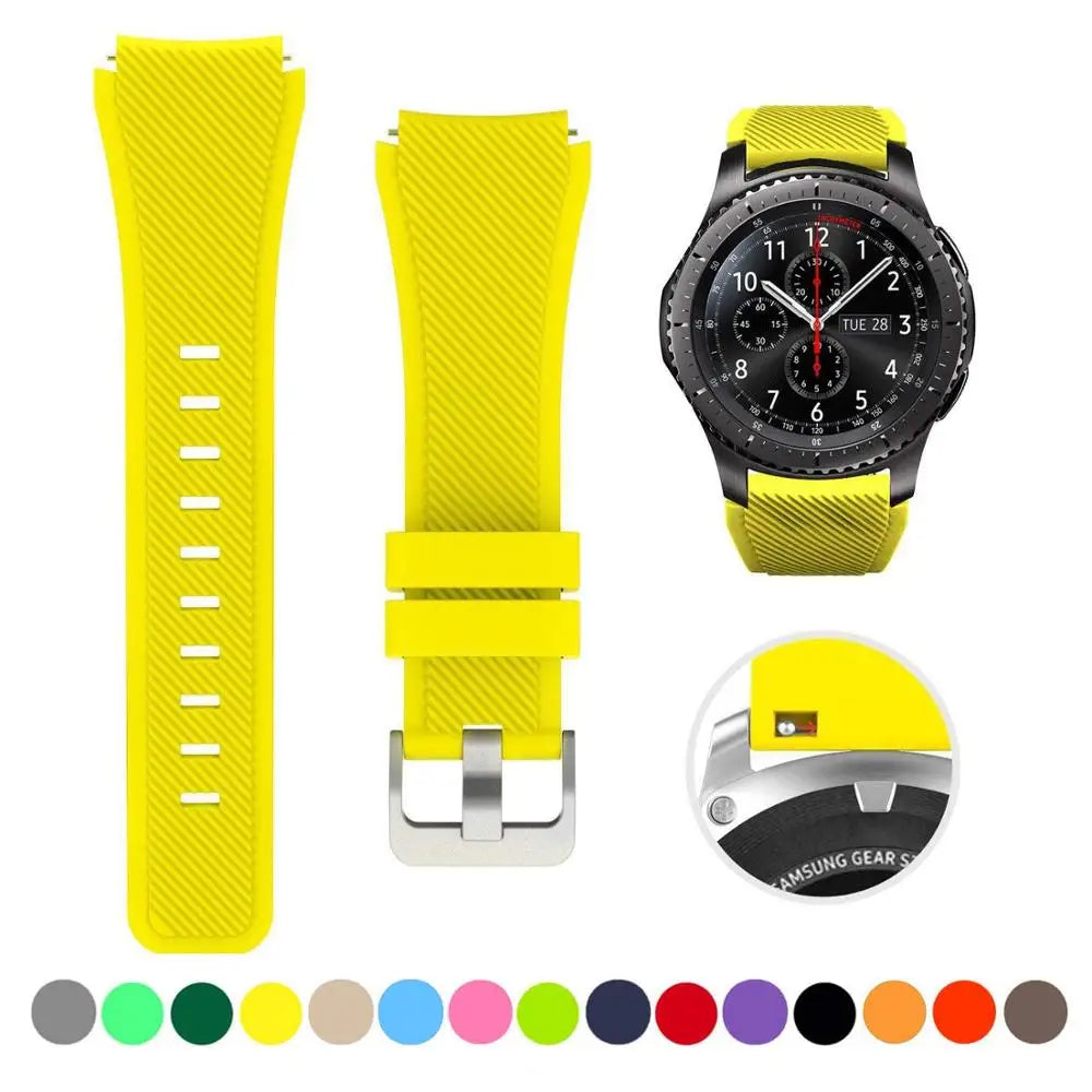 20/22mm Quick-Release Watch Strap for Samsung Galaxy Watch 6/5/4 & Gear S3 — Leather-Look Band — view 17 of watch straps