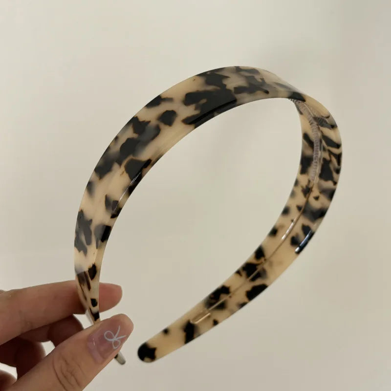 Fashion Acetate Headband  BLOND HAVANA Color Matching Hair Band Wide Headband Women Girls Hair Accessories — view 17 of product