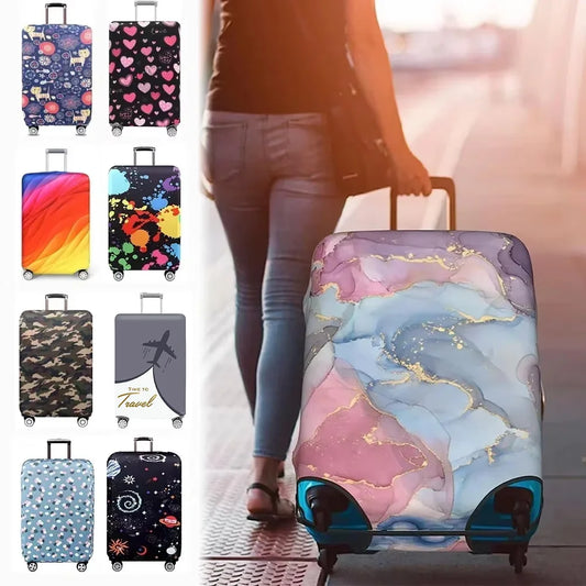 Stretch fabric luggage cover suitcase protector for 18 to 32 inch bags