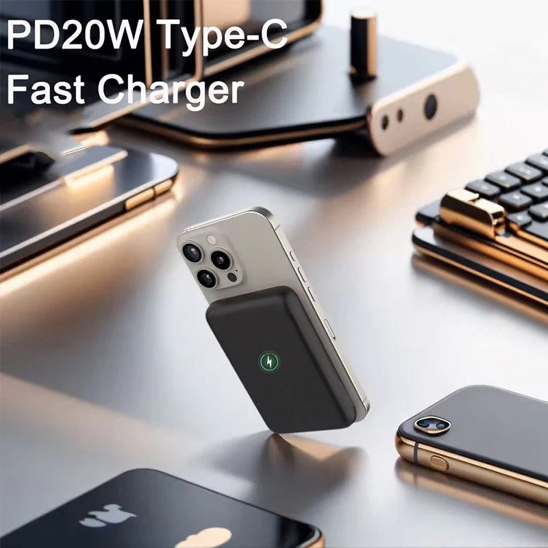 Magnetic 10000mAh 15W PD MagSafe Wireless Power Bank for iPhone 14-17 — view 2 of power banks