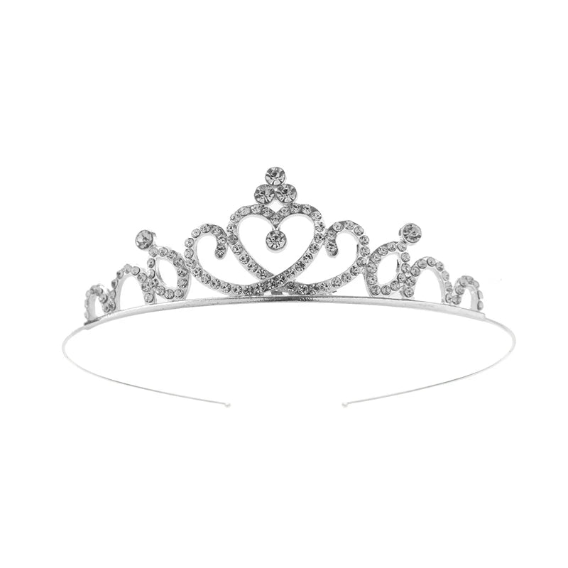 Beautiful Cute Kid Princess Tiaras and Crowns Crystal Headband Bridal Crown Wedding Party Hair Accessories Girls Fashion Jewelry — view 6 of product