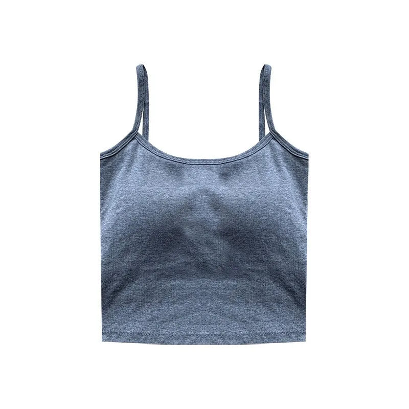 Built-In Bra Camisole — Spaghetti-Strap Slim-Fit Tank with Chest Pad for Women — view 6 of tanks & camisoles