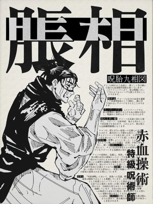 Jujutsu Kaisen Retro Canvas Poster — Japan Anime Wall Art for Game Room & Home