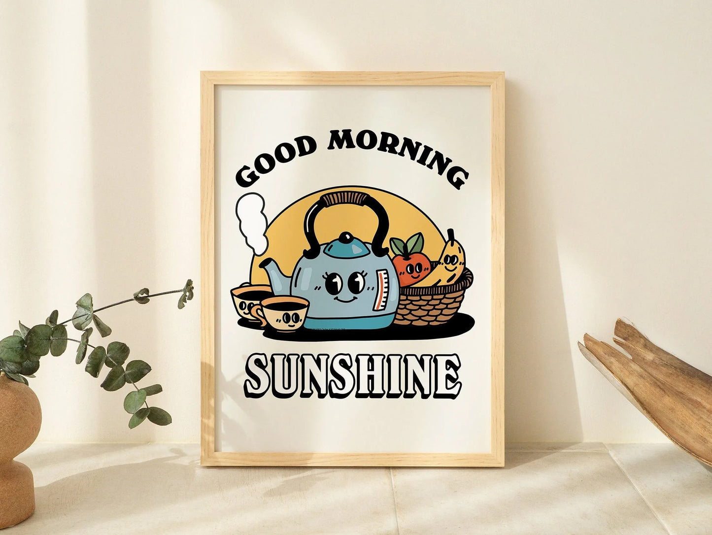 Spaghetti &amp; Espresso Cat Canvas Poster &mdash; Retro Kitchen Wall Art for Caf&eacute; &amp; Home — view 10 of wall art & prints