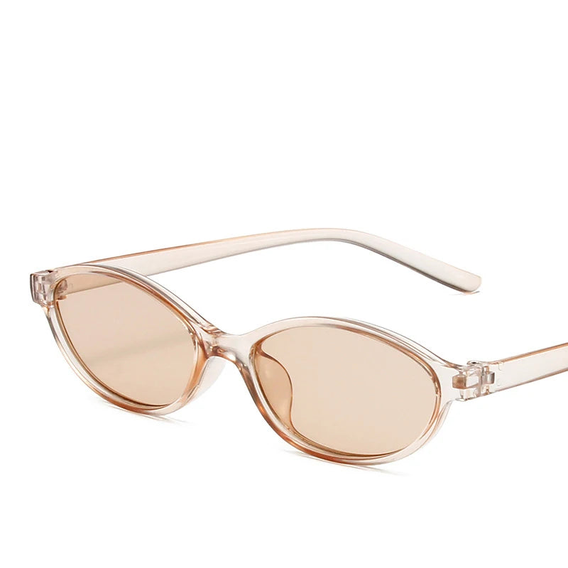 Vintage Small-Frame Oval Sunglasses — Women's UV400 Retro Sun Glasses — view 9 of sunglasses