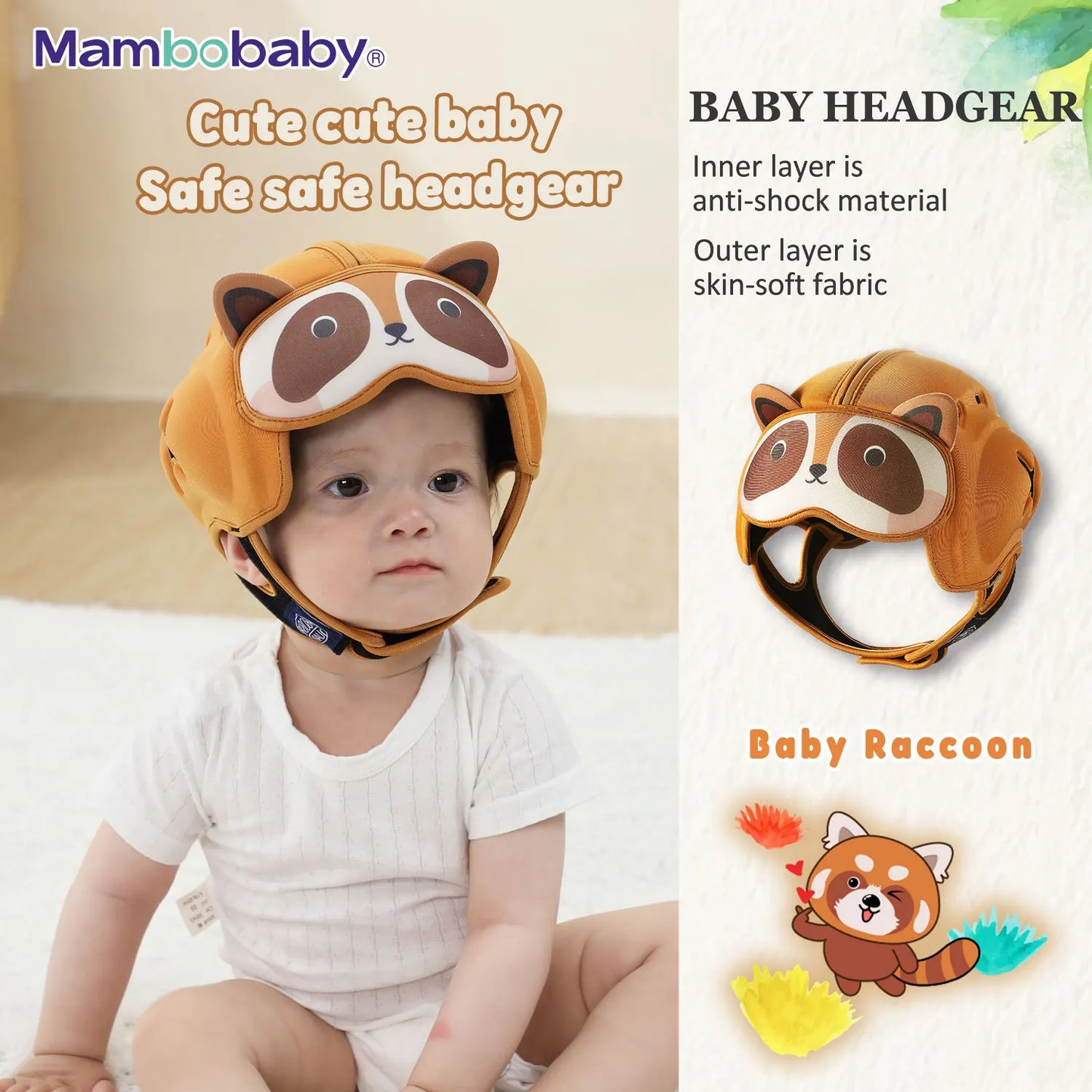 Premium Anti-Shock Baby Helmet - Soft Toddler Head Protector for Crawling & Walking — view 7 of baby safety helmets