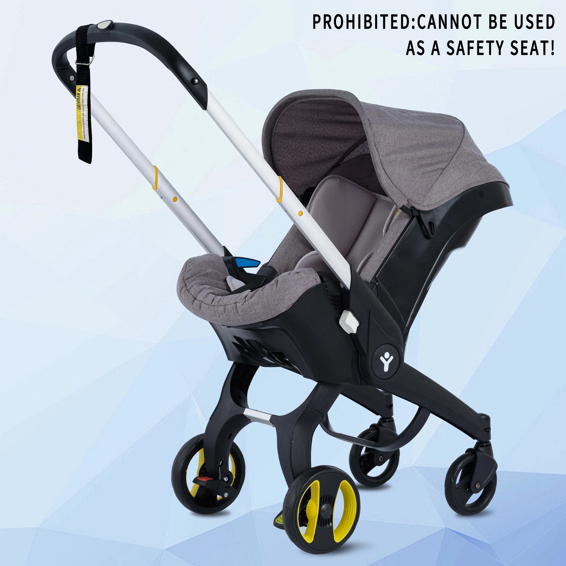 Foldable Baby Stroller with Sunshade - Lightweight Metal-Frame Travel Stroller — view 11 of baby strollers