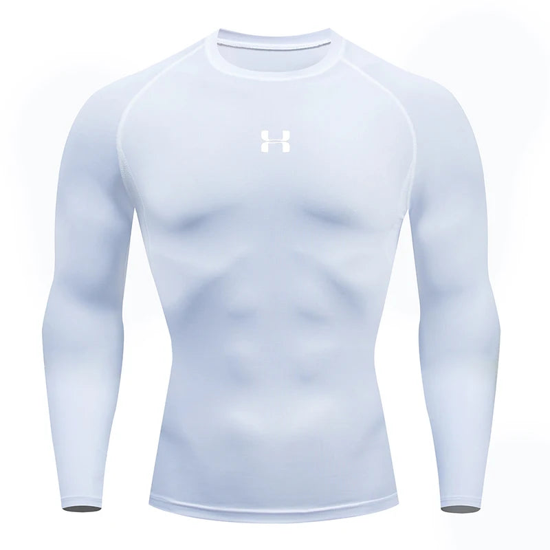 Men&rsquo;s Running Compression Tee &mdash; Long-Sleeve Athletic Rashguard &amp; Training Shirt — view 7 of sports & fitness