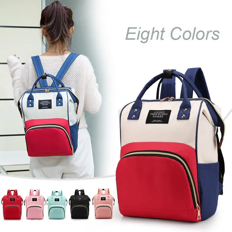 Waterproof Diaper Bag Backpack - Large-Capacity Parent Travel Bag — view 2 of diaper bags &amp; changing