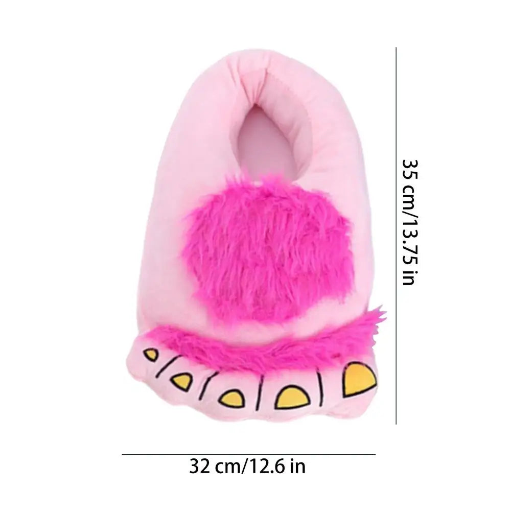 Big Foot Novelty Slippers — Oversized Plush Indoor House Shoes — view 9 of sandals & slides