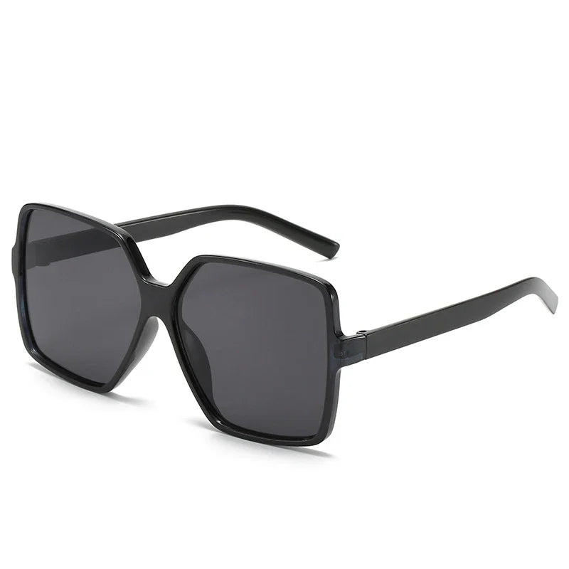 Square Big-Frame Sunglasses Vintage — New It-Girl Designer Retro Women Men Brand UV Shades — view 4 of sunglasses