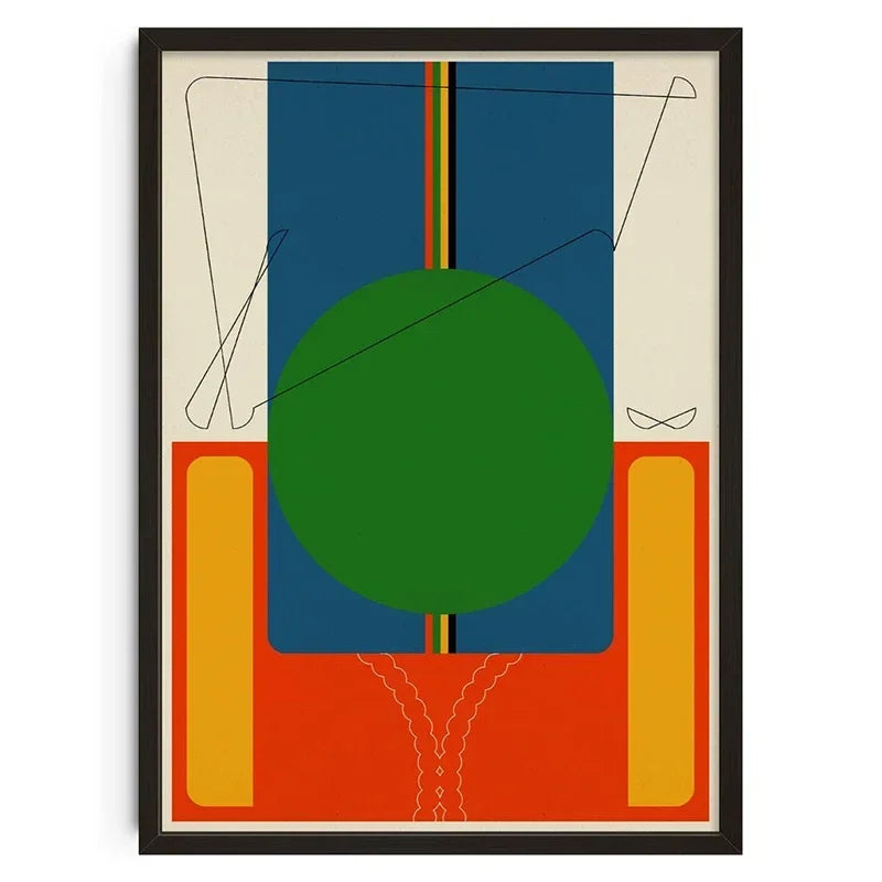 Retro Abstract Nourishing Soul Canvas Poster &mdash; Classic Wall Art for Living Room Decor