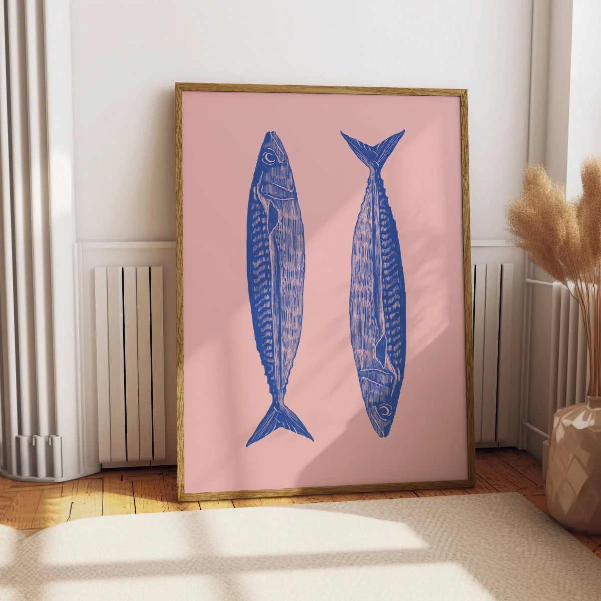 Japanese Red Koi Fish Canvas Poster &mdash; Modern Minimalist Wall Art for Bedroom &amp; Kitchen — view 11 of wall art & prints