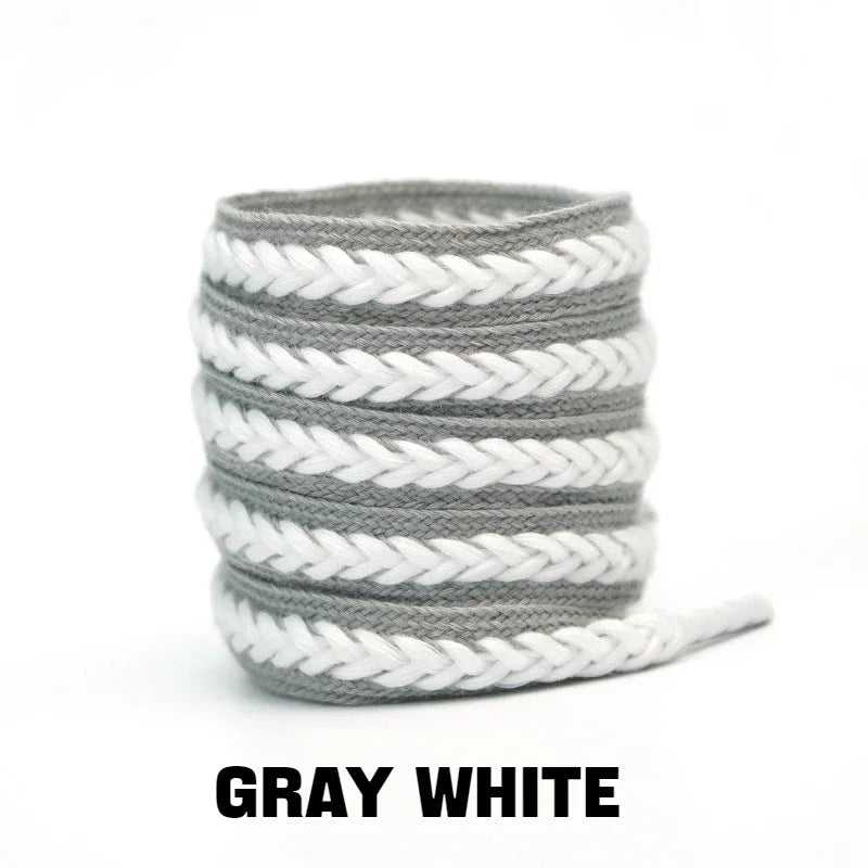 Wheat Cotton Shoelaces — Wide Premium Sneaker Laces (1 Pair) — view 7 of shoe accessories