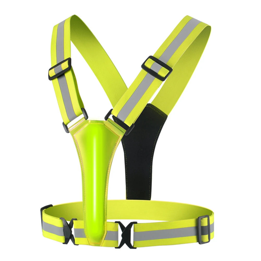 LED Running Safety Vest — USB-Rechargeable Reflective Night Visibility Vest — view 7 of sports & fitness