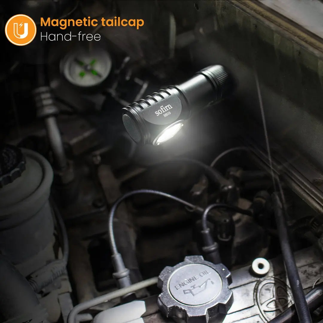 Sofirn HS10 USB-C Magnetic Headlamp — 1100 Lumen TN3535 Mini Light — view 4 of outdoor sports