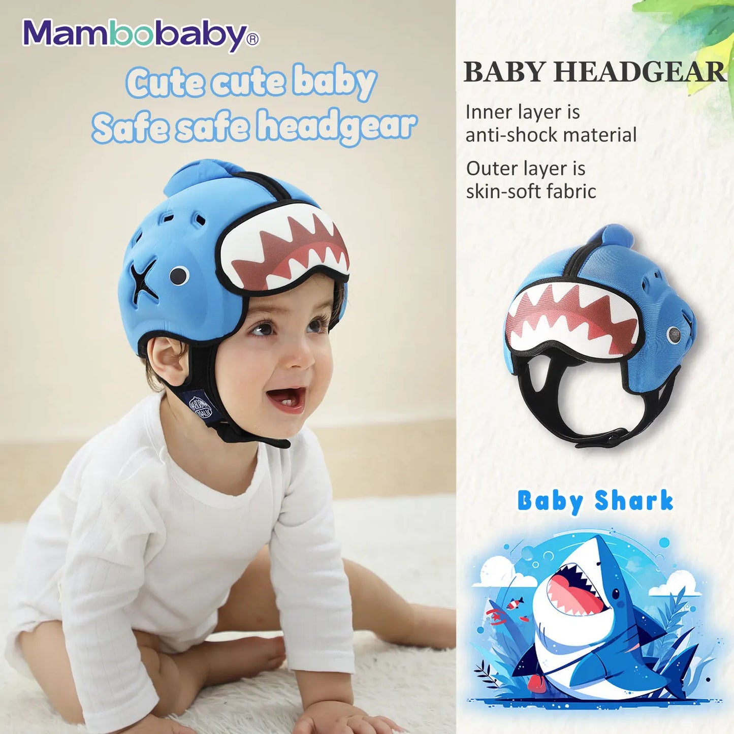 Premium Anti-Shock Baby Helmet - Soft Toddler Head Protector for Crawling & Walking — view 9 of baby safety helmets